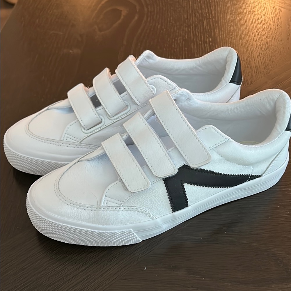 Rachel Zoe Leather Velcro Sneakers